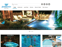 Tablet Screenshot of ambientepiscinas.com.br